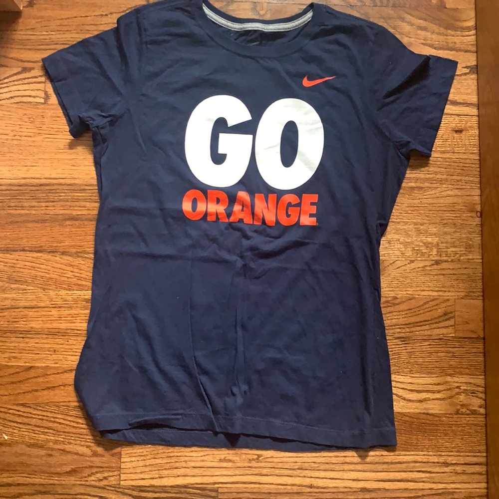 Nike Navy Syracuse Girls XL 16-18 slim fit T-Shirt